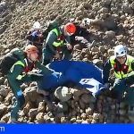 Vídeo del rescate del cuerpo del triatleta tinerfeño Víctor Teni en el Teide
