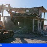 Demolición de una obra ilegal en Atogo, Granadilla de Abona
