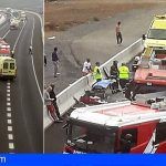 Una fallecida y tres heridos en un accidente de tráfico en Guía de Isora