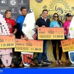 Rubén Vitoria y de Mikaela Greene coronan en Arona el regreso de Canarias al circuito mundial de surf