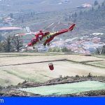 Los helicópteros del GES realizaron más de 300 descargas durante el incendio de Granadilla