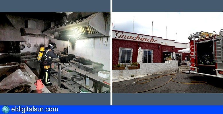 Bomberos De Tenerife Extinguen Un Incendio En Un Restaurante En Arafo