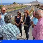 Las obras de asfaltado de la carretera de El Médano finalizará en tres semanas