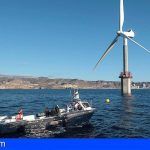 El primer aerogenerador marino de España destaca el potencial de Canarias en energía marina