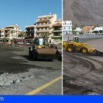 El Ayuntamiento de Valle Gran Rey actúa en la zona de la playa de La Calera
