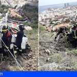 Accidente de tráfico en la ladera de Los Campitos, Santa Cruz de Tenerife
