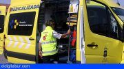 Ambulancia del SUC colision