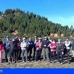 Una veintena de senderistas de San Miguel de Abona participa en la ruta de Los Volcanes