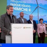 Inaugurado el parque eólico Chimiche II en Granadilla