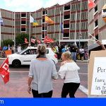 Los trabajadores del Hotel Annápurná en Las Galletas protestan por falta de pago de sus salarios
