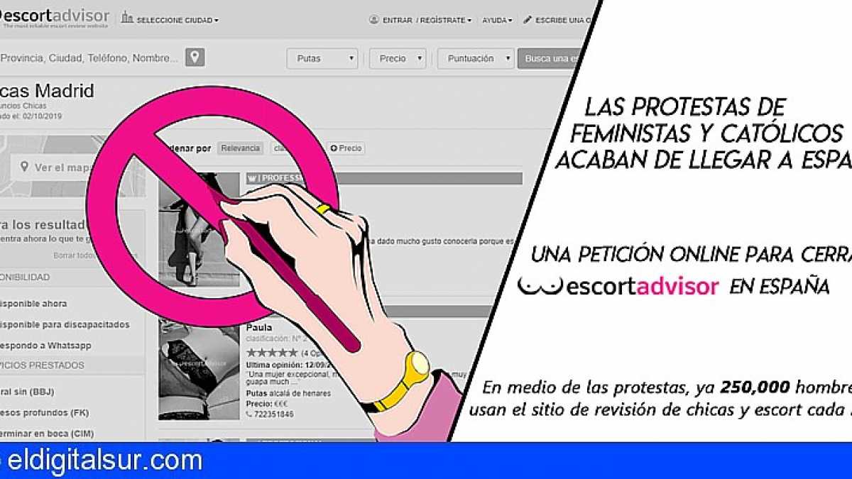 Feministas y católicos piden cerrar Escort Advisor en España - El Digital  Sur