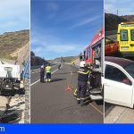 Guía de Isora | Una mujer grave en una colisión frontal entre un coche y un camión la TF-1