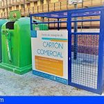 Arona, pionera en Tenerife en instalar jaulas para la recogida de cartón comercial