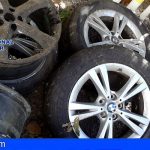 En Santa Cruz sustraían piezas y ruedas de vehículos de alta gama utilizando un coche robado