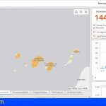 La web sobre la incidencia del COVID-19 en Canarias suma los datos de casos activos por municipio