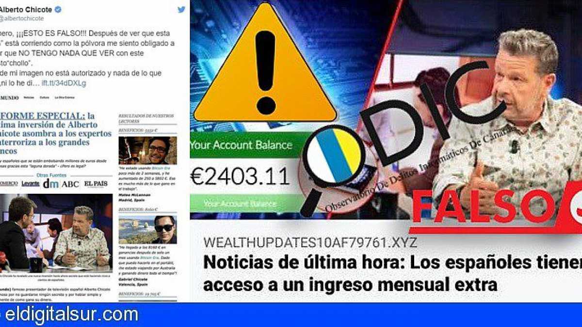 El ODIC advierte sobre la estafa de las falsas inversiones en Bitcoin  Storm, utilizando imágenes de famosos - El Digital Sur