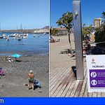 Arona vuelve a poner en funcionamiento el servicio de duchas públicas en las playas