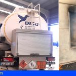 Arde un camión de mercancías peligrosas en el Polígono Industrial de Güímar
