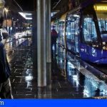 Tranvía de Tenerife suspende su servicio nocturno desde hoy por las nuevas medidas contra el COVID-19