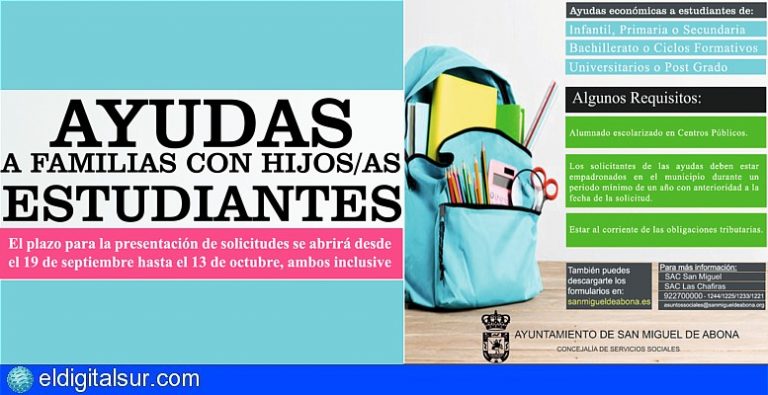 San Miguel abre el plazo para solicitar las ayudas al estudio - El ...