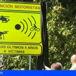 Presentan en Canarias las nuevas señales de tramo de alto riesgo para motoristas