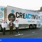 Creactivity de EduCaixa recorre las islas y llega a Adeje, para fomentar el diseño y la creatividad de niños y niñas