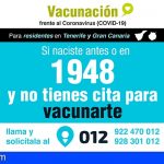 Residentes en Gran Canaria y Tenerife nacidos antes de 1948 ya pueden pedir cita para vacunarse contra el Covid-19