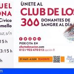 «Únete al Club de los 300 Donantes» en San Miguel de Abona