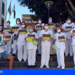 Granadilla | Trabajadores municipales dijeron ¡NO AL ICETAZO! frente al Ayuntamiento