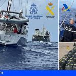 Intervenidos 1.200 kilos de cocaína en un velero situado frente a las costas de Canarias