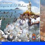 Una postal homenajea la fiesta de la Romería Barquera de El Médano