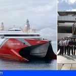 El nuevo fast ferry Volcán de Taidía ya está en Las Palmas de Gran Canaria