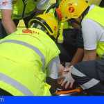 Arafo | Dos heridos de carácter grave tras la colisión de dos motocicletas en Los Loros