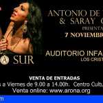 Arona | Antonio de Verónica y Saray Cortés presentan De norte a sur el 7 de noviembre en Los Cristianos