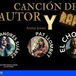 Arona | Andrés Suárez, El Chojín y Pat Llombet, protagonistas del concierto ‘ Canción de Autor y Rap’