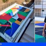 El hotel MYND Adeje apuesta por el arte urbano con una cancha de baloncesto diseñada por Iker Muro