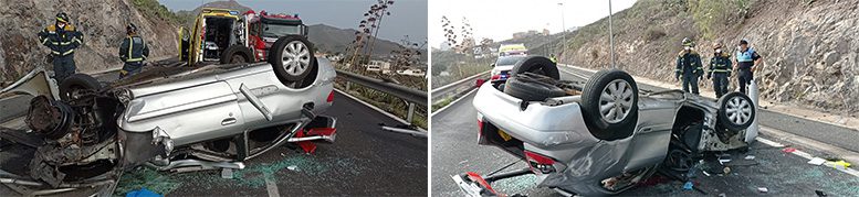 accidente de tráfico en Valle San Lorenzo