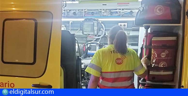 Ambulancia SUC ciclista cocha vehículo en Santa Cruz de tenerife