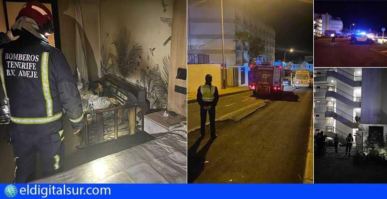 Incendio de habitación en el Hotel Mynd Adeje