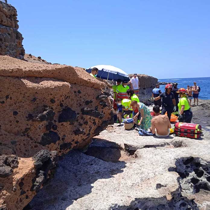 herido en el puertito de adeje