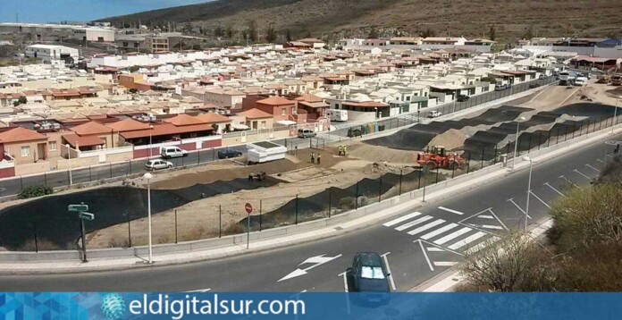 obras en el Circuito BMX de Adeje