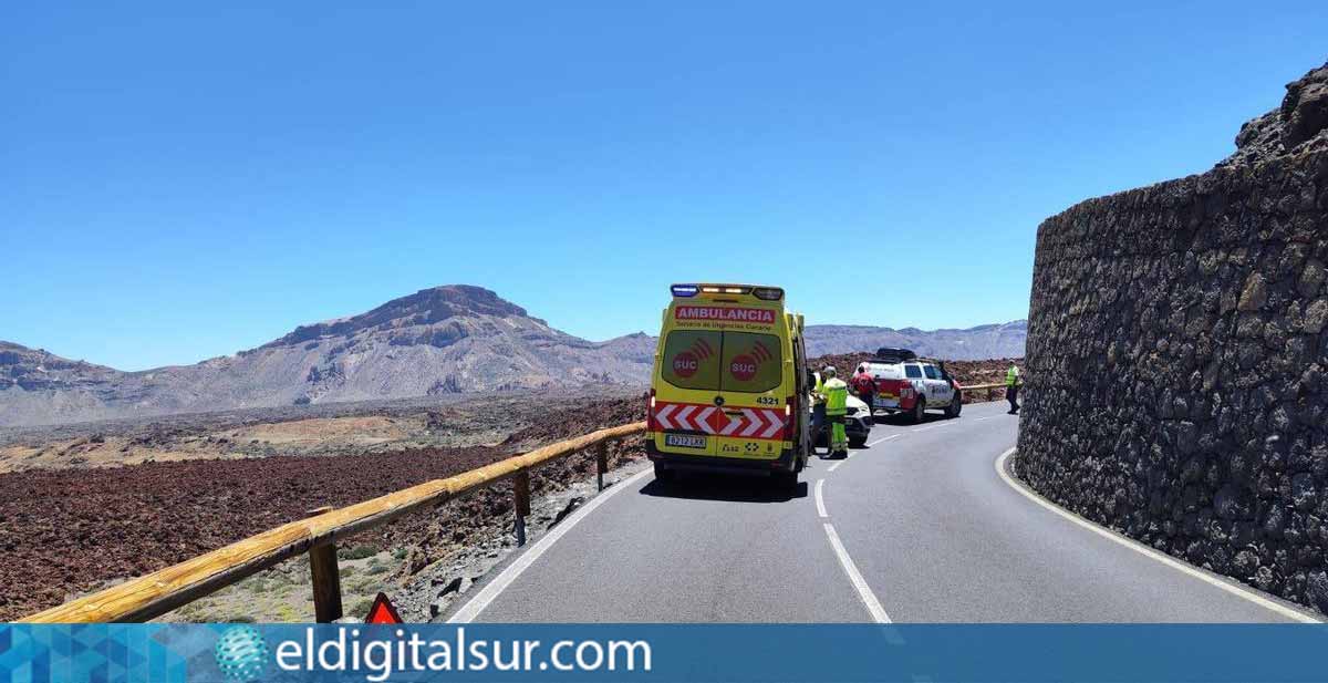 Accidente de tráfico en el Teide