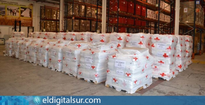 Lote de Ayuda Humanitaria para Gaza en CCA Las Palmas GC / EDS
