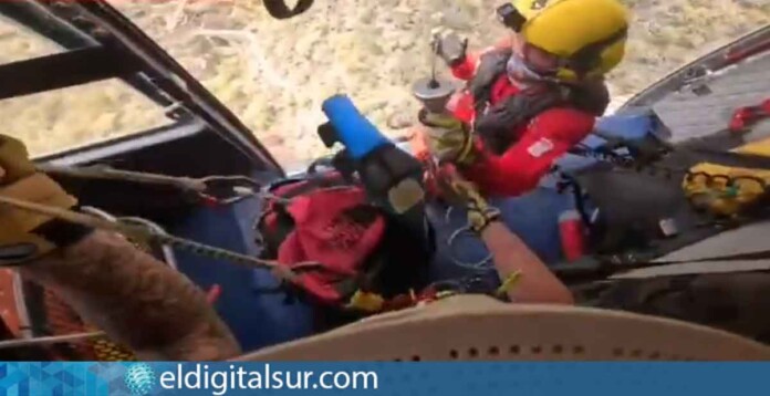 Rescate-GES-140524 Rescatan a una senderista herida en el Barranco del Infierno