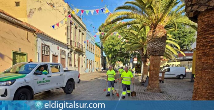 Operativo de Limpieza Fiestas de Mayo - Santa Cruz de Tenerife.