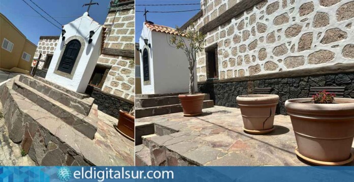 Plaza de la ermita de La Cruz, en el barrio de Vicácaro (Granadilla de Abona)