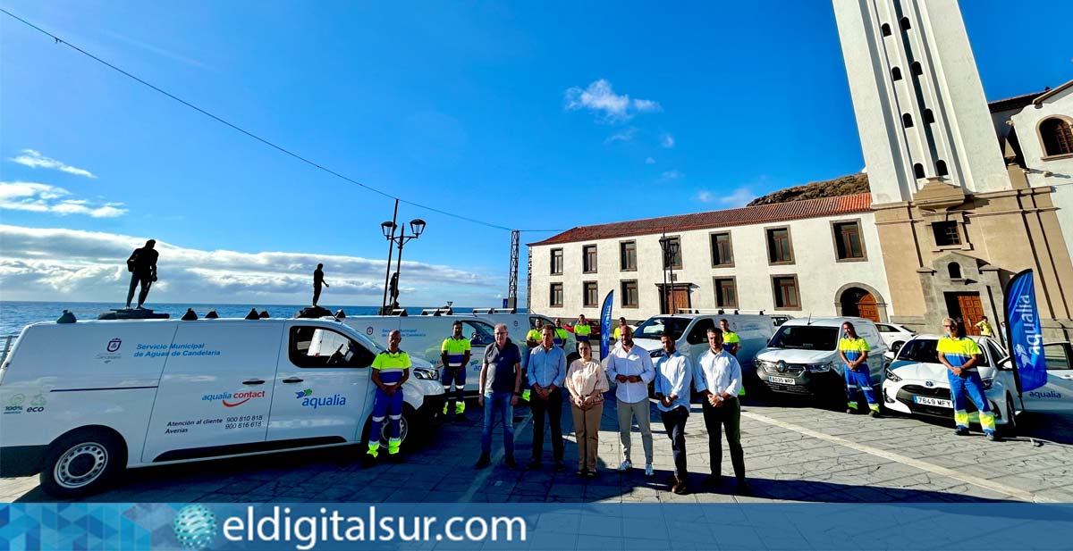 Candelaria presenta su nueva flota de vehículos del servicio municipal de aguas