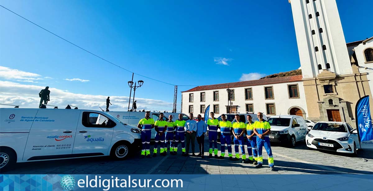 Candelaria presenta su nueva flota de vehículos del servicio municipal de aguas