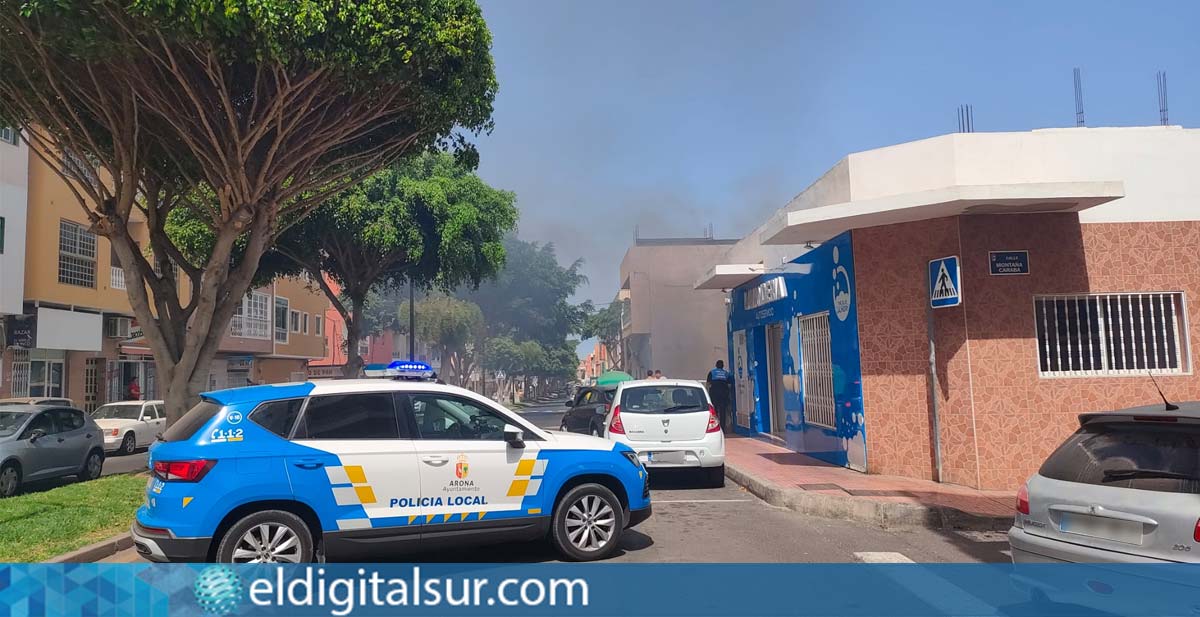 Humo en El Fraile incendio