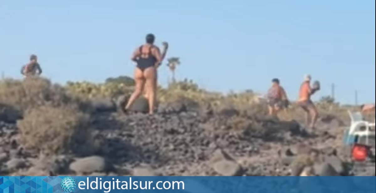 Violenta reyerta en Playa de Las Burras - Los Enojados, Arona